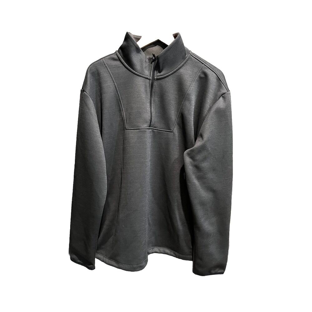 Peloton Dark Grey 1/4 Zip Men's Athletic Sweater Jacket Size XL‎ Zip Pockets